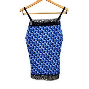 Y2k Vtg 00s goth Lace Whimisigoth grunge witchy ethereal tank top camisole sz M